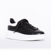 Minx Tessa Black White Sneaker front. Size 43 womens shoes