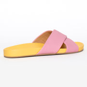 Rollie Tide Cross Pink Lemonade back. Women's size 44 slides