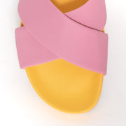 Rollie Tide Cross Pink Lemonade toe. Women's size 42 summer slide