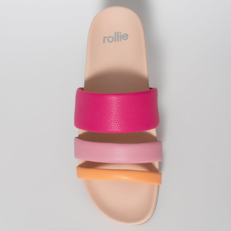 Rollie Tide Triple Strap Orchid Bloom Sandal top. Size 46 womens shoes