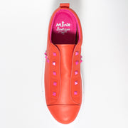 Minx Tino Stud Tangerine Pink Sneaker top. Size 43 womens shoes