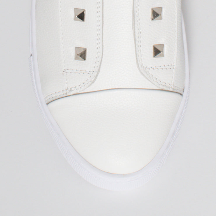 Minx Tino Stud White Silver Stud Sneaker toe. Size 44 womens shoes