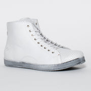 Rilassare Trinity White Ankle Boot front. Size 45 womens boots