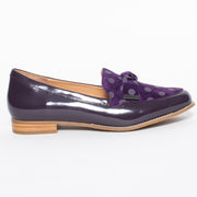 Ziera Tulips Purple Spot shoes side Size 43 women's shoes