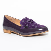 Ziera Tulips Purple Spot shoes front. Size 44 women's shoes