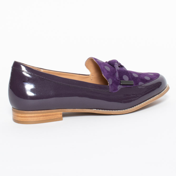 Ziera Tulips Purple Spot shoes back. Size 45 women's shoes