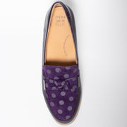 Ziera Tulips Purple Spot shoes top. Size 42 women's shoes