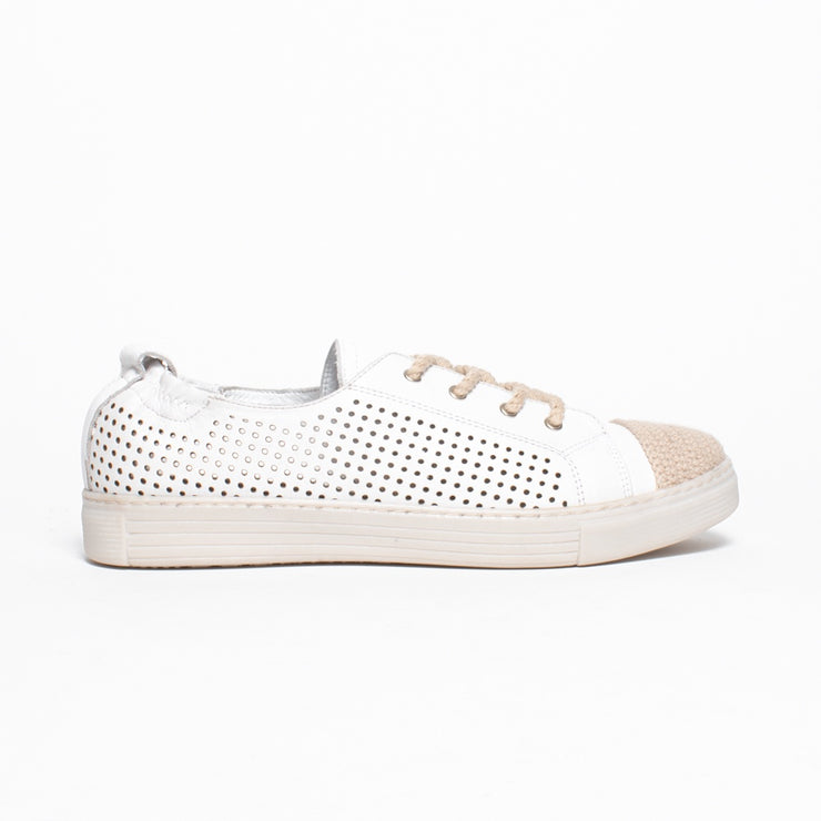 Cabello Uber White Sneaker side. Size 42 womens shoes