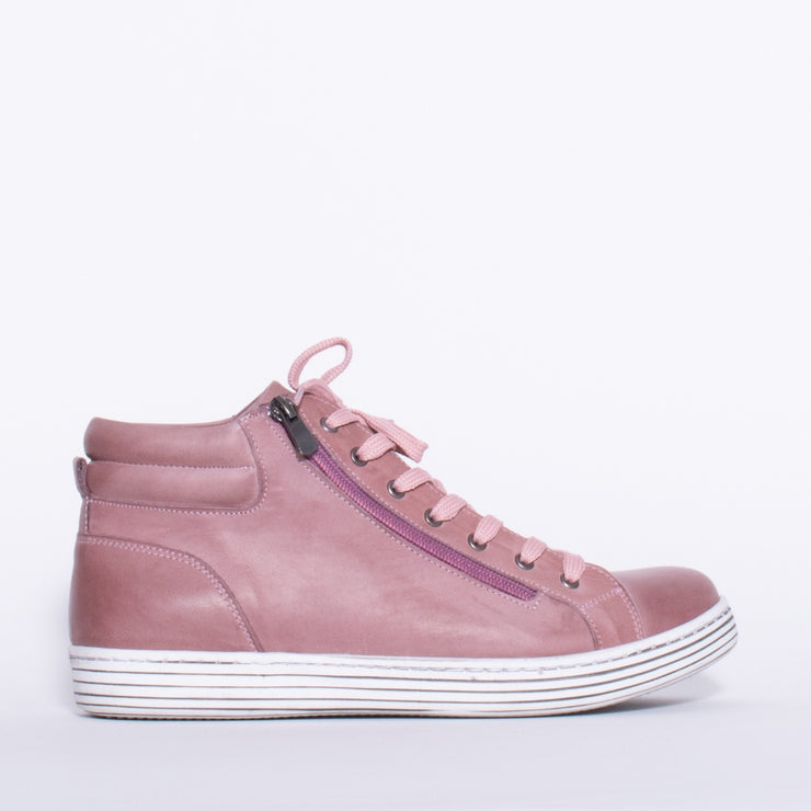 Cabello Urban Misty Rose High Top Sneaker side. Size 42 womens shoes
