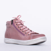 Cabello Urban Misty Rose High Top Sneaker front. Size 43 womens shoes