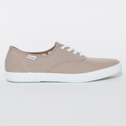 Victoria Vala Beige Sneaker side view. Womens size 42 shoes