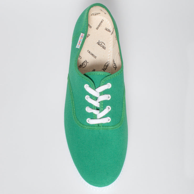 Victoria Vala Green Sneaker top view. Womens size 42 shoes