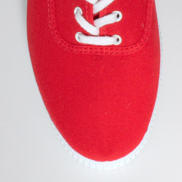 Victoria Vala Red Sneaker inside view. Womens size 45 shoes toe shot