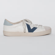 Victoria Valora Azure Blue Sneaker side view. Womens Size 45 shoes