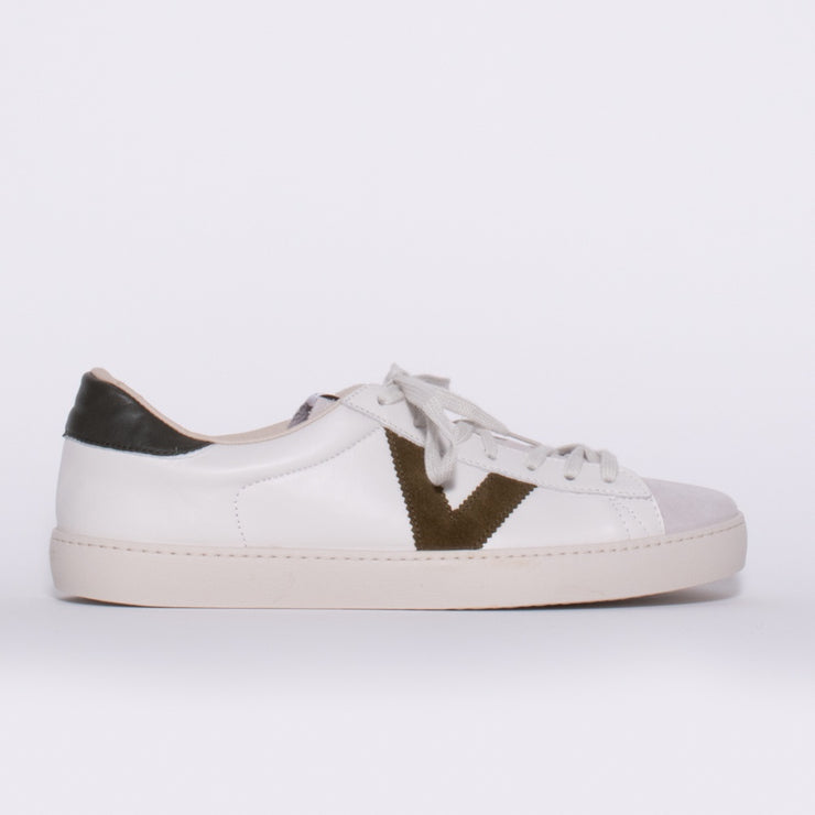 Victoria Valora Khaki Sneaker side. Size 42 womens shoes