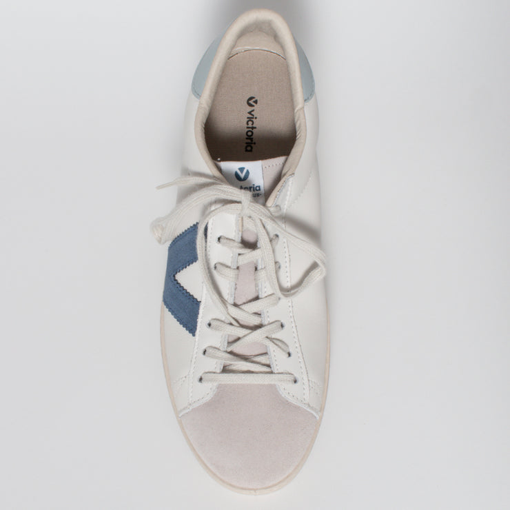 Victoria Valora Azure Blue Sneaker top view. Womens Size 45 shoes
