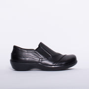 Pure Comfort Walop Black Shoe side. Size 42 womens shoes 