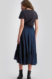 Back view of Westbay Skirt Petrol for tall women. Clothes for tall women