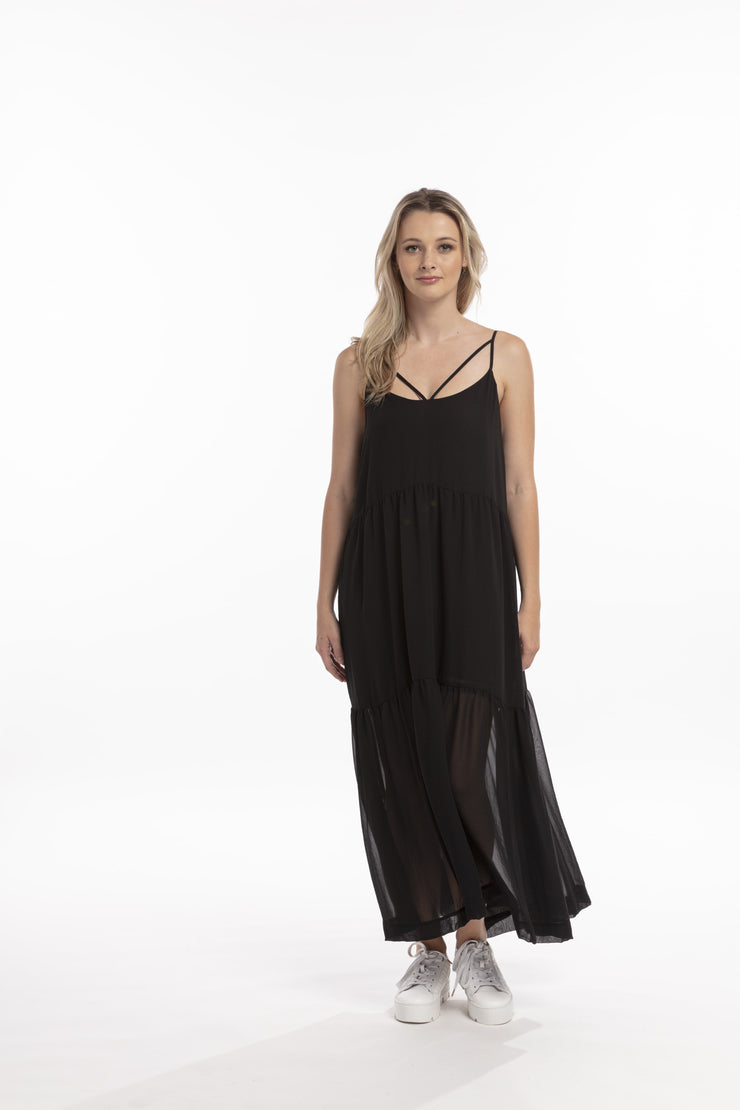 Style X Lab Soho Dress in Black. Made longer for tall women