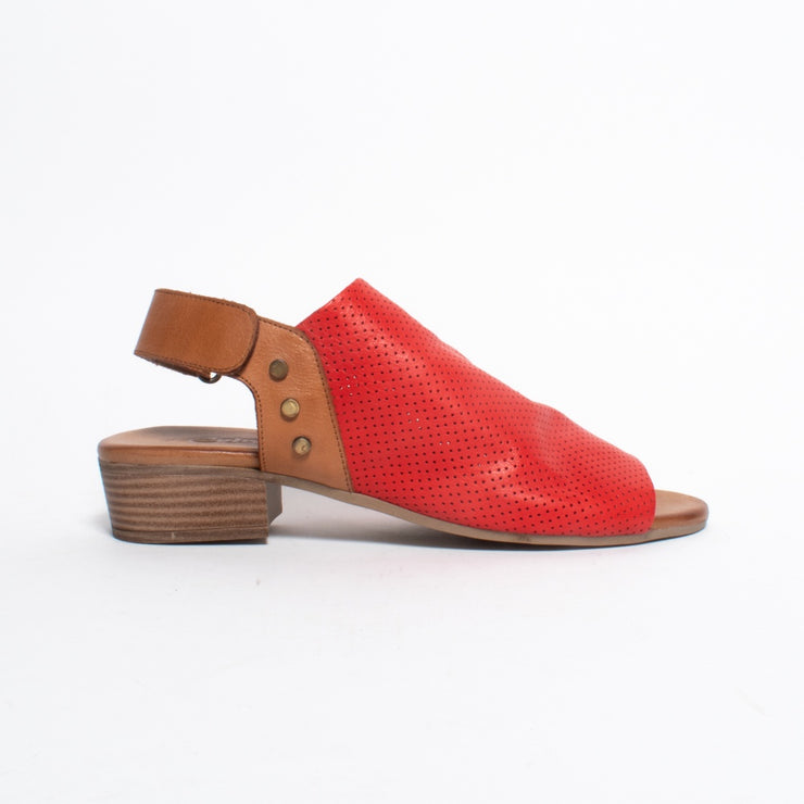 Cabello Yearn Red Sandal side. Size 42 womens shoes