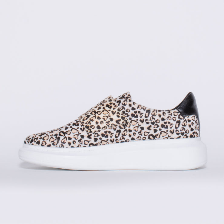Minx Zena Heart Cheetah Pony Print Sneaker inside. Size 45 womens shoes