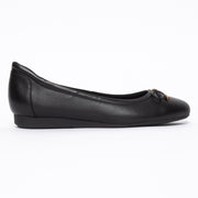 Hush Puppies The Ballet Black shoes side. Womens size 10 shoes